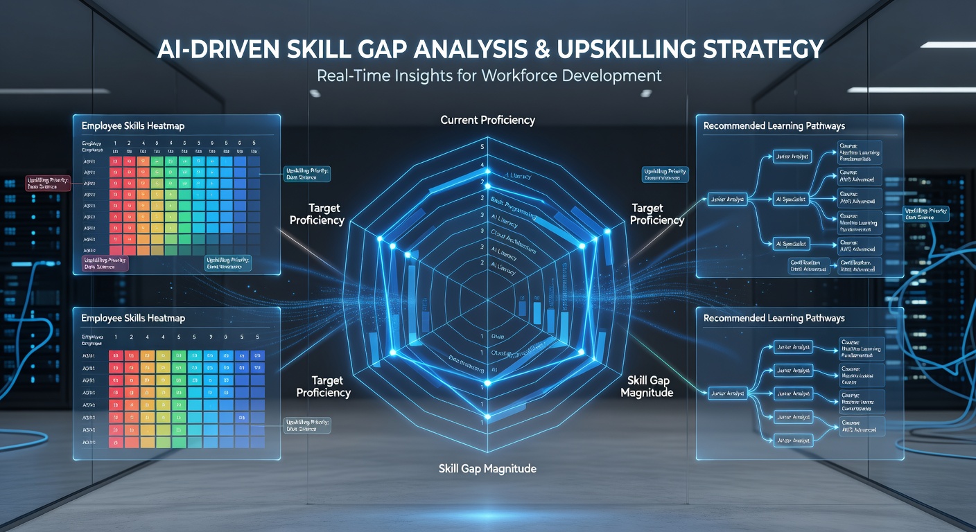 AI skills gap analysis visualisation