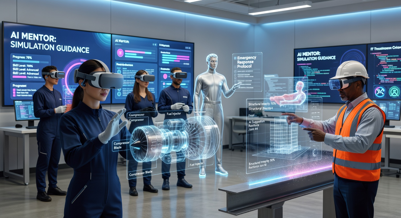 VR AI job simulation experience